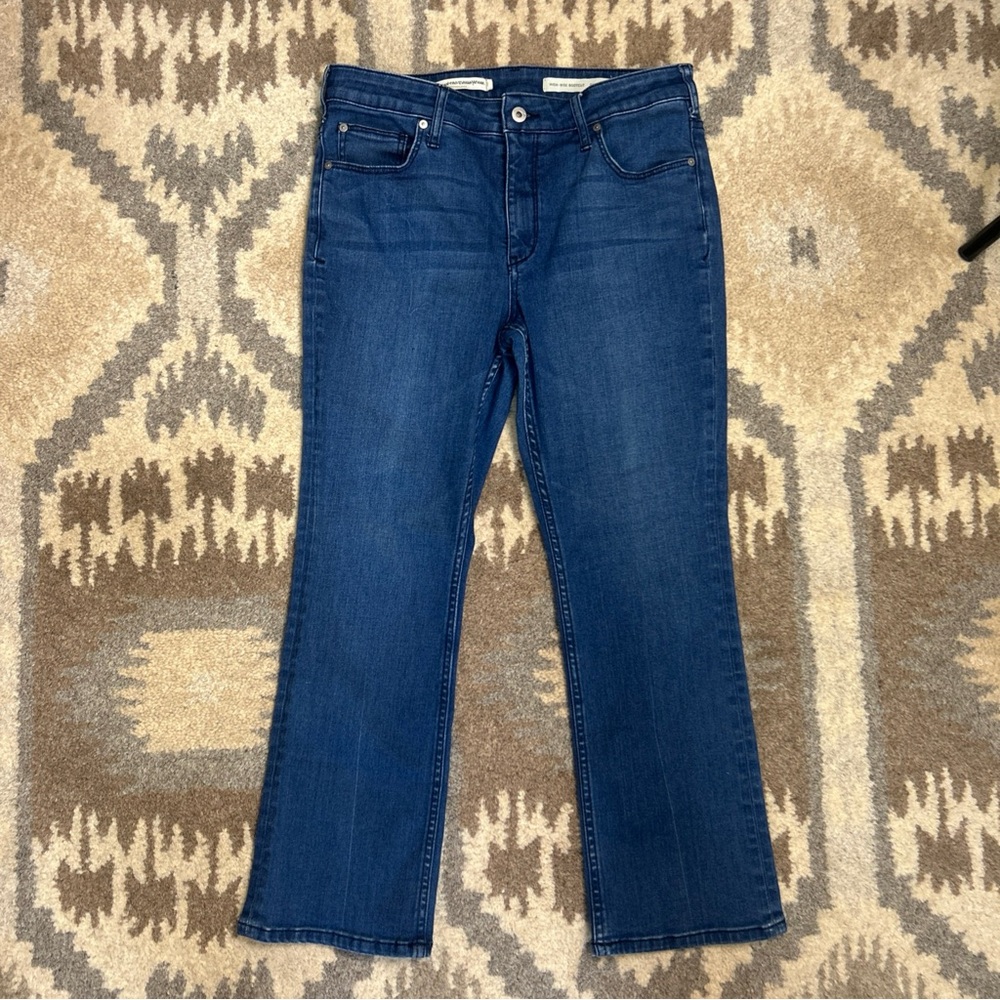 PILCRO Anthropologie High Rise Bootcut Blue Jeans Women's Size 30